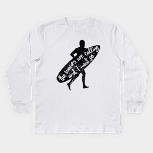 Waves are calling Kids Long Sleeve T-Shirt